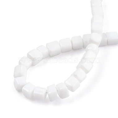 Chapelets de perles en verre opaques solides(GLAA-N047-08-F01)-4