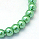 Baking Painted Pearlized Glass Pearl Round Bead Strands(HY-Q330-8mm-69)-2