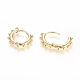 Brass Huggie Hoop Earrings(EJEW-G275-03G)-3