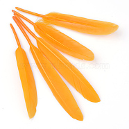 Goose Feather Costume Accessories, Dyed, Orange, 100~175x13~25mm(FIND-Q056-23)