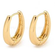 Alloy Hoop Earring, with Steel Pin, Oval, Light Gold, 23x6x18mm(EJEW-P269-18KCG)