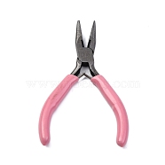 Jewelry Pliers Set, 45# Carbon Steel Pliers, for Jewelry Making, Hot Pink, 12.5x5.15x1cm(PT-C002-03B)