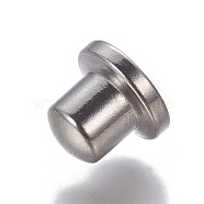 201 Stainless Steel Findings, Stainless Steel Color, 6.5x7.5mm(STAS-P239-18P)