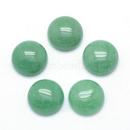 Natural Green Aventurine Cabochons, Half Round, 12x5~6mm(G-P393-R15-12mm)