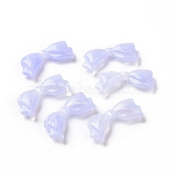 Opaque Acrylic Beads, Glitter Beads, Bowknot, Lilac, 13.5x29x5.5mm, Hole: 1.8mm, about 415pcs/500g(OACR-E014-15D)