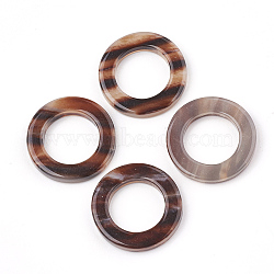 Resin Linking Rings, Ring, Sienna, 19.5x3mm, Inner Diameter: 12mm(CRES-T008-30)