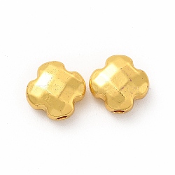 Alloy Beads, Long-Lasting Plated, Cadmium Free & Lead Free, Cross, Golden, 10x10x5mm, Hole: 1.5mm(PALLOY-E024-01G)