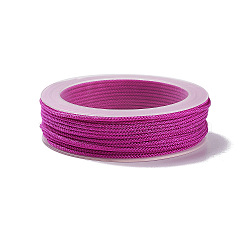 Braided Nylon Threads, Dyed, Knotting Cord, for Chinese Knotting, Crafts and Jewelry Making, Purple, 1.5mm, about 13.12 yards(12m)/roll(NWIR-E023-1.5mm-28)