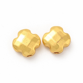 Alloy Beads, Long-Lasting Plated, Cadmium Free & Lead Free, Cross, Golden, 10x10x5mm, Hole: 1.5mm