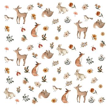 PVC Wall Stickers, Wall Decoration, Animal Pattern, 290x900mm, 2pcs/set