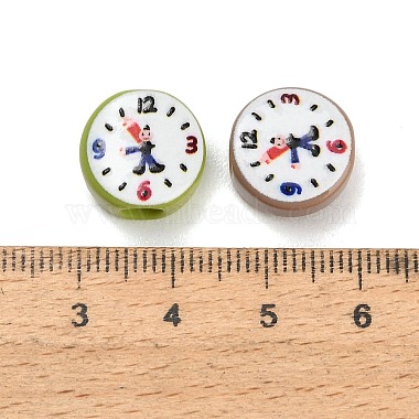 10Pcs Printed Opaque Acrylic Beads(AC-CBA36B6-05)-3