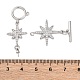 Brass Micro Pave Clear Cubic Zirconia Toggle Clasps(KK-H513-09P)-3