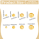 80Pcs 4 Styles Brass Beads(KK-LP0001-64)-2
