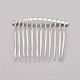 Silver Color Plated Iron Hair Comb(X-PHAR-Q001-1S)-2