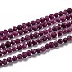 Perles de rubis / corindon rouge naturelles(G-H266-24C)-1