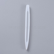 Pen Epoxy Resin Silicone Molds, Ballpoint Pens Casting Molds, for DIY Candle Pen Making Crafts, White, 149x13x12mm(X-DIY-D049-18)