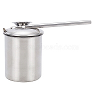 Stainless Steel Blowing Glaze Pot, for Painting on The Ceramic Pottery & Ceramics Tools, Stainless Steel Color, 110x170x79mm, Capacity: 300ml(AJEW-WH0120-68C)