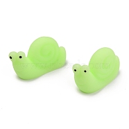 Snail Shape Squishy Stress Toy, Funny Fidget Sensory Toy, for Stress Anxiety Relief, Lawn Green, 45x13x25mm(AJEW-H125-04)