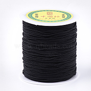 Nylon Thread, Black, 1.5mm, about 120.29 yards(110m)/roll(NWIR-S007-37)