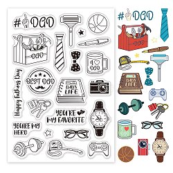 PVC Plastic Stamps, for DIY Scrapbooking, Photo Album Decorative, Cards Making, Stamp Sheets, Word, 16x11x0.3cm(DIY-WH0167-56-523)