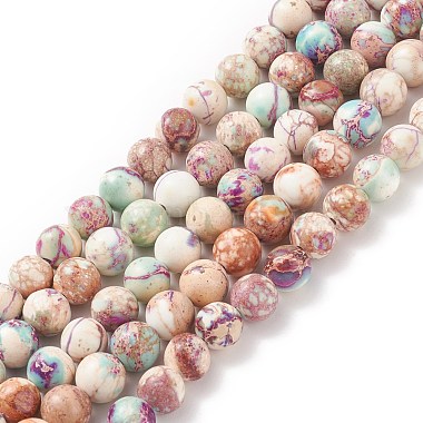 Natural Imperial Jasper Beads Strands(X-G-E358-8m-01)-4