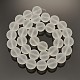 Матовое прозрачные круглые бусины нити(FGLA-P002-6mm-03)-1
