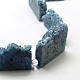 Electroplated Natural Druzy Crystal Beads Strands(G-N0257-05)-4