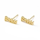 Brass Word Baby Stud Earrings for Women(KK-A172-20G)-2
