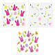 Flower & Ribbon PET Hollow Out Drawing Painting Stencils(DIY-WH0394-0125)-1