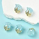 5Pcs UV Plating Transparent Acrylic Beads(MACR-YW0004-28I)-1