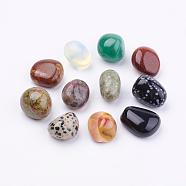Natural & Synthetic Gemstone Beads, Tumbled Stone, No Hole/Undrilled, Nuggets, 18~22x15~19x10~16mm(G-F517-19)