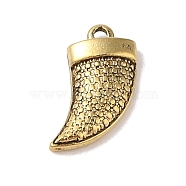 Tibetan Style Alloy Pendant, Cadmium Free & Lead FreeTibetan Style Alloy Pendant, Cadmium Free & Lead Free, Good Luck Italian Horn, Antique Golden, 16.5x11x3mm, Hole: 1.5mm(TIBE-Q090-30AG)