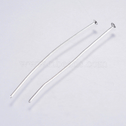 304 Stainless Steel Flat Head Pins, Stainless Steel Color, 40x0.5mm, Head: 1.5mm(STAS-F146-01P-40mm)