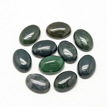 Natural Agate Cabochons, Oval, Saddle Brown, 14x10x4~5mm