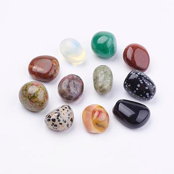 Natural & Synthetic Gemstone Beads, Tumbled Stone, No Hole/Undrilled, Nuggets, 18~22x15~19x10~16mm