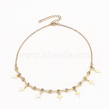 Star & Girl Pendant Necklaces Sets(NJEW-JN03137-04)-3