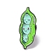 Peas with Smiling Face Enamel Pin(JEWB-H006-08EB)-1