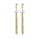 Natural Pearl Ear Studs(EJEW-P286-43G)-1