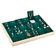 Wooden Necklace 18 Grids Stackable Pendant Display Tray(NDIS-WH0010-28)-1
