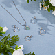 5Pcs 5 Styles Brass Pendant Cabochon Settings(KK-HS0002-23)-3
