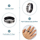 6Pcs 3 Colors Stainless Steel Plain Band Rings(RJEW-CF0001-02)-4