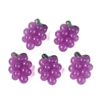 Imitation Jelly Effect Acrylic Beads, Grape, Dark Orchid, 30x21x14mm, Hole: 3mm(OACR-N126-08A)