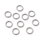Non-Tarnish 304 Stainless Steel Open Jump Rings, Saw Cut Round, Stainless Steel Color, 15x2mm, 12 Gauge, Inner Diameter: 11.2mm(X-STAS-C040-01F-P)