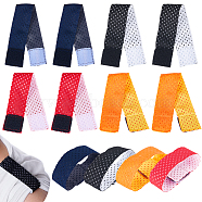 8Pcs 4 Colors Cloth Jersey Sleeve Bands, Soccer Softball Sleeve Ties, Mixed Color, 190x25x1mm, 2pcs/color(AJEW-CP0005-97)
