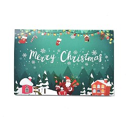 Paper Greeting Cards, Tent Card, Christmas Theme, Rectangle, Word, 100x150x1mm(DIY-C083-02A)