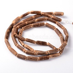 Natural Coconut Column Bead Strands, 10~19x2.5~4mm, Hole: 1mm, about 48pcs/strand, 29.5 inch(COCB-O001-10)