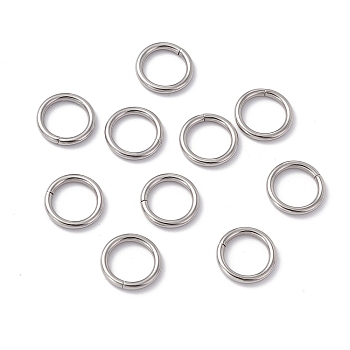 Non-Tarnish 304 Stainless Steel Open Jump Rings, Saw Cut Round, Stainless Steel Color, 15x2mm, 12 Gauge, Inner Diameter: 11.2mm