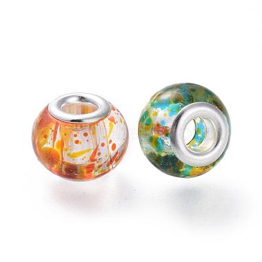 Rociar perlas europeas de vidrio pintado(GPDL-R004-M1)-2