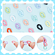 Elite 960Pcs 12 Color Opaque Acrylic Linking Rings(OACR-PH0001-81)-6