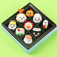 Sushi Needle Felting Kit, including Instructions, 1Pc Foam, 3Pcs Needles, 11 Colors Wool, Mixed Color(DIY-F113-01)